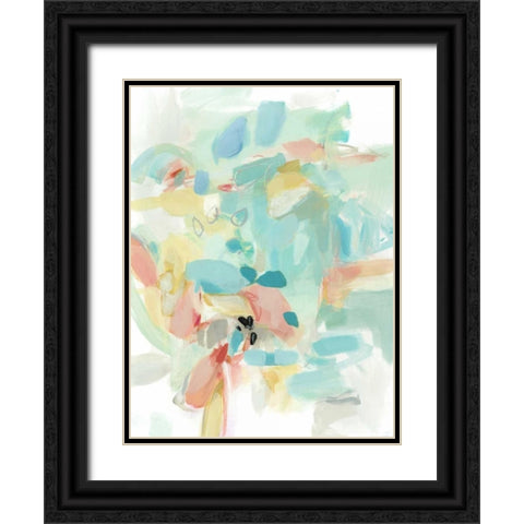 Pocket full of Roses Black Ornate Wood Framed Art Print with Double Matting by Long, Christina