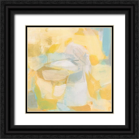 Golden Rose Black Ornate Wood Framed Art Print with Double Matting by Long, Christina