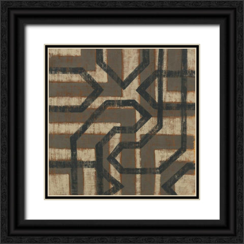 Directional I Black Ornate Wood Framed Art Print with Double Matting by Zarris, Chariklia