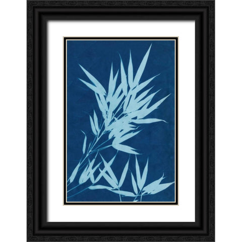 Cyanotype No.1 Black Ornate Wood Framed Art Print with Double Matting by Stramel, Renee W.