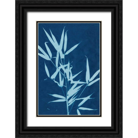 Cyanotype No.2 Black Ornate Wood Framed Art Print with Double Matting by Stramel, Renee W.
