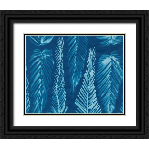 Cyanotype No.8 Black Ornate Wood Framed Art Print with Double Matting by Stramel, Renee W.