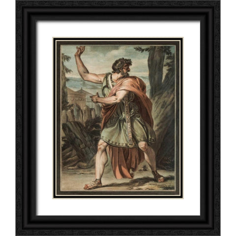 Theatrical Costumes I Black Ornate Wood Framed Art Print with Double Matting by Chery, M.