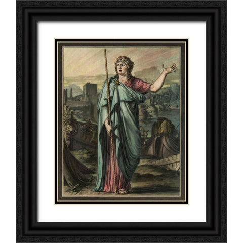 Theatrical Costumes III Black Ornate Wood Framed Art Print with Double Matting by Chery, M.