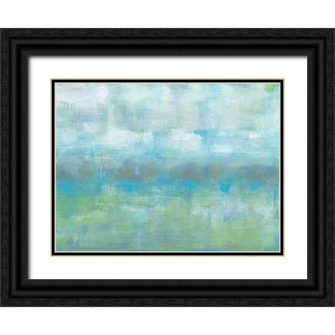 Soft Heather I Black Ornate Wood Framed Art Print with Double Matting by Goldberger, Jennifer