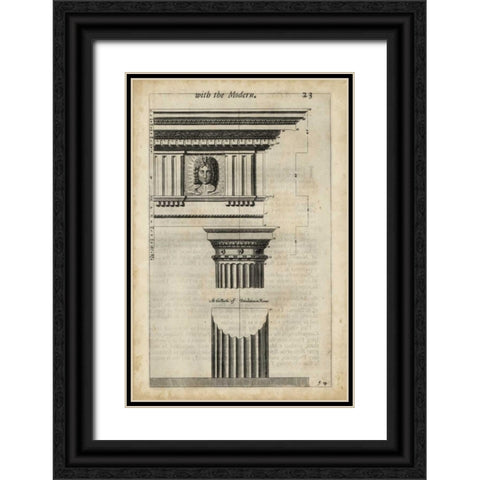 Ancient Architecture I Black Ornate Wood Framed Art Print with Double Matting by Evelyn, John