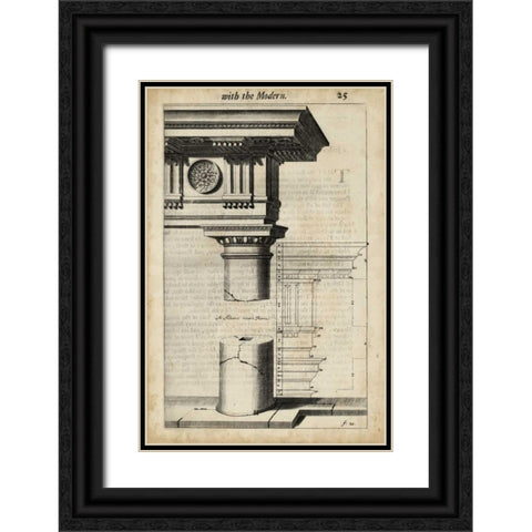 Ancient Architecture IV Black Ornate Wood Framed Art Print with Double Matting by Evelyn, John