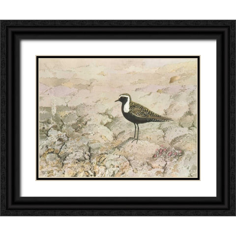 Perched Black Ornate Wood Framed Art Print with Double Matting by Sutton, George