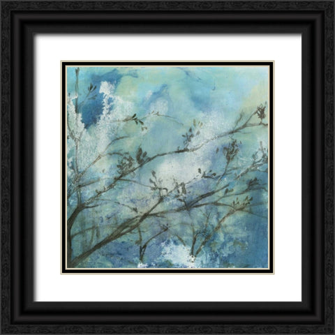 Moonlit Branches I Black Ornate Wood Framed Art Print with Double Matting by Goldberger, Jennifer