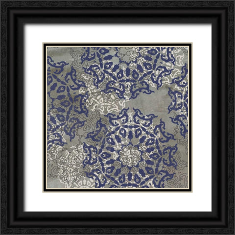 Rosette Profusion V Black Ornate Wood Framed Art Print with Double Matting by Goldberger, Jennifer