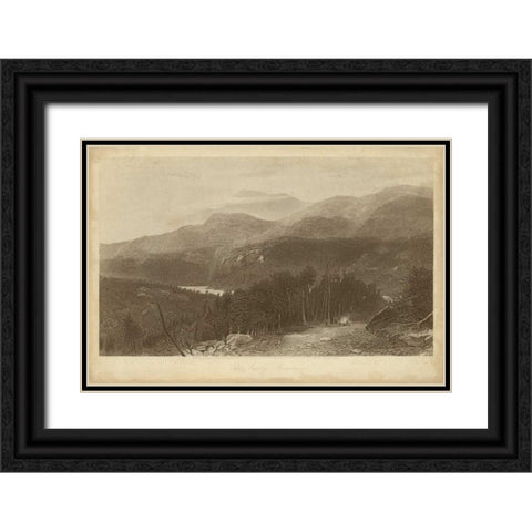 The Smoky Mountains Black Ornate Wood Framed Art Print with Double Matting by R. Hinshelwood