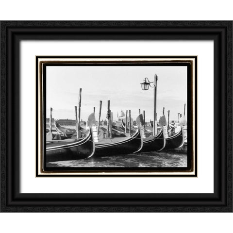 Glimpses Grand Canal Venice I Black Ornate Wood Framed Art Print with Double Matting by DeNardo, Laura
