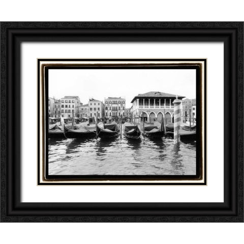 Glimpses-Grand Canal Venice II Black Ornate Wood Framed Art Print with Double Matting by DeNardo, Laura