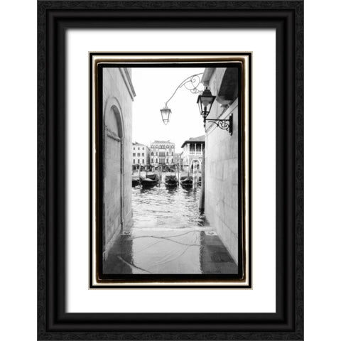 Glimpses Grand Canal Venice III Black Ornate Wood Framed Art Print with Double Matting by DeNardo, Laura