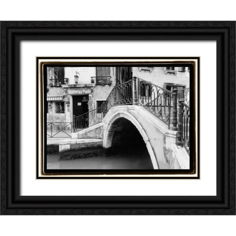Hidden Passages Venice II Black Ornate Wood Framed Art Print with Double Matting by DeNardo, Laura