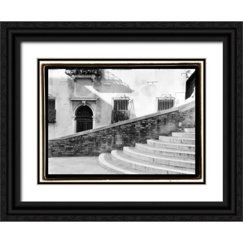 Hidden Passages Venice III Black Ornate Wood Framed Art Print with Double Matting by DeNardo, Laura