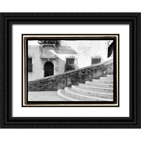 Hidden Passages Venice III Black Ornate Wood Framed Art Print with Double Matting by DeNardo, Laura