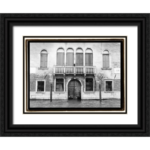 Hidden Passages Venice IV Black Ornate Wood Framed Art Print with Double Matting by DeNardo, Laura
