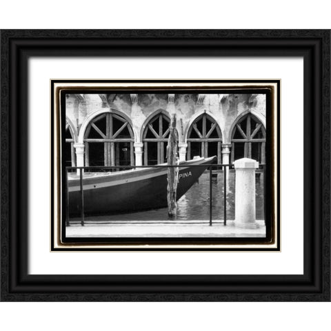 Hidden Passages Venice IX Black Ornate Wood Framed Art Print with Double Matting by DeNardo, Laura