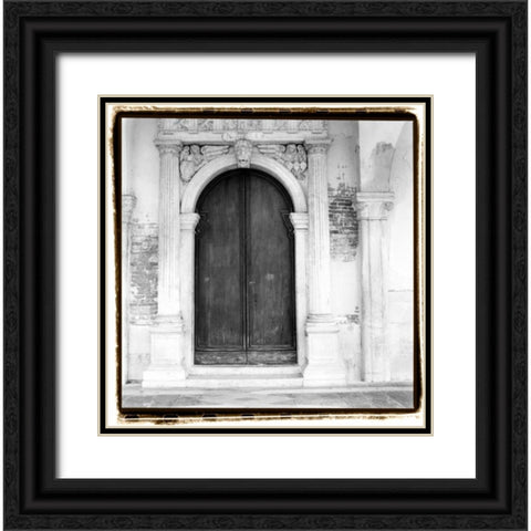 Venetian Doorways II Black Ornate Wood Framed Art Print with Double Matting by DeNardo, Laura