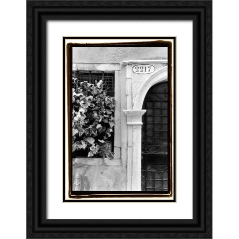 Venetian Doorways IV Black Ornate Wood Framed Art Print with Double Matting by DeNardo, Laura