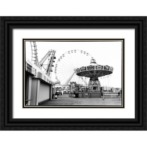 For Your Amusement I Black Ornate Wood Framed Art Print with Double Matting by DeNardo, Laura