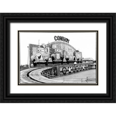 For Your Amusement II Black Ornate Wood Framed Art Print with Double Matting by DeNardo, Laura