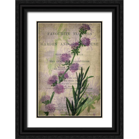 Favorite Flowers I Black Ornate Wood Framed Art Print with Double Matting by Butler, John