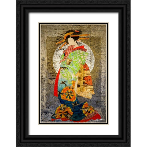 Entertainer II Black Ornate Wood Framed Art Print with Double Matting by Butler, John
