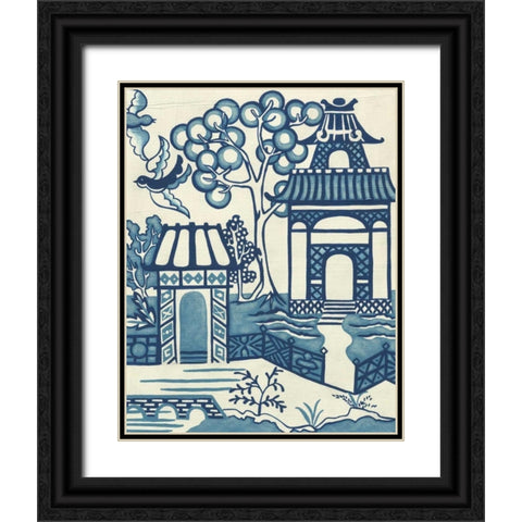Willow Landscape II Black Ornate Wood Framed Art Print with Double Matting by Zarris, Chariklia