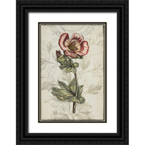 Keepsake Floral I Black Ornate Wood Framed Art Print with Double Matting by Goldberger, Jennifer