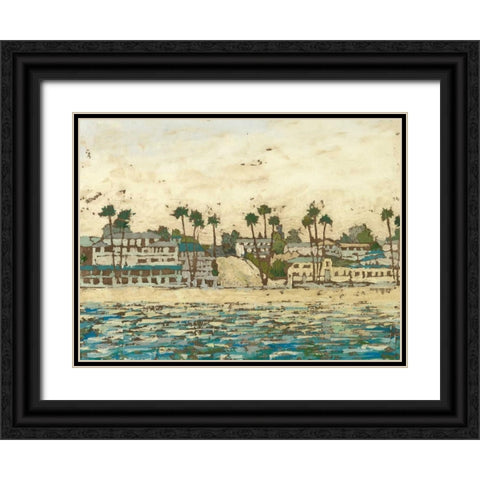 Beach Coast II Black Ornate Wood Framed Art Print with Double Matting by Meagher, Megan