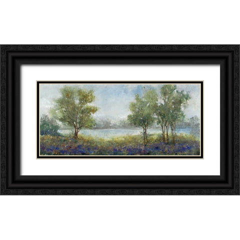 Country Retreat II Black Ornate Wood Framed Art Print with Double Matting by OToole, Tim