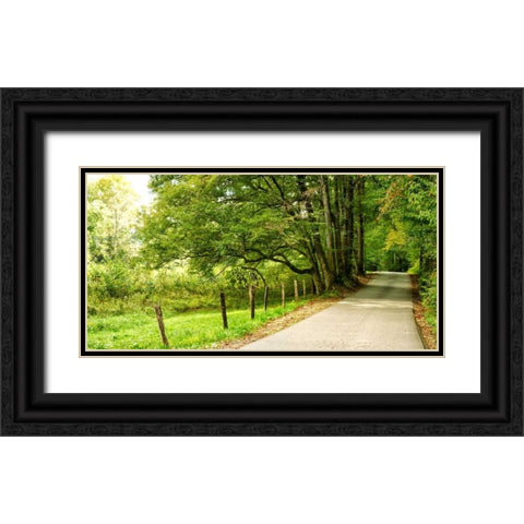 Over the Next Hill Black Ornate Wood Framed Art Print with Double Matting by Head, Danny