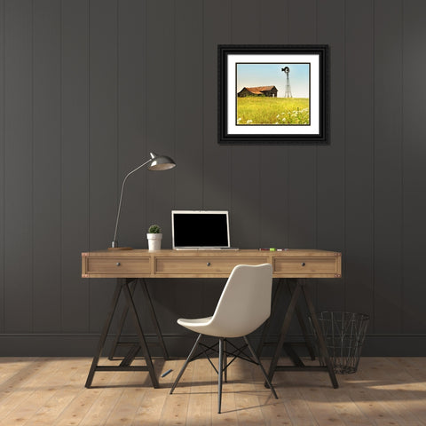 Simple Times Black Ornate Wood Framed Art Print with Double Matting by Head, Danny