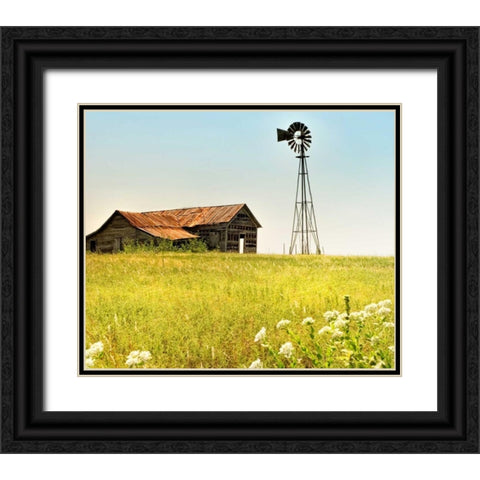 Simple Times Black Ornate Wood Framed Art Print with Double Matting by Head, Danny