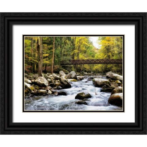 Bridging the Seasons Black Ornate Wood Framed Art Print with Double Matting by Head, Danny