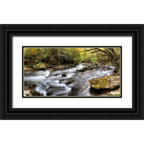Tremont Panorama I Black Ornate Wood Framed Art Print with Double Matting by Head, Danny