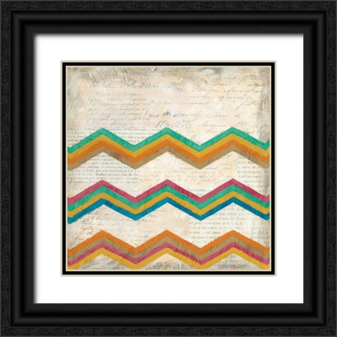 Twist and Shout III Black Ornate Wood Framed Art Print with Double Matting by Zarris, Chariklia