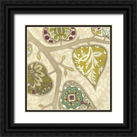 Patterns in Foliage II Black Ornate Wood Framed Art Print with Double Matting by Vess, June Erica
