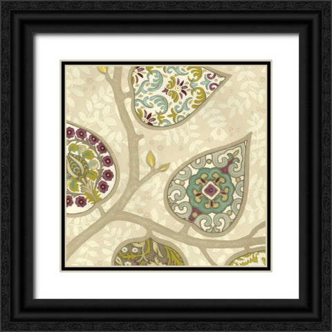 Patterns in Foliage III Black Ornate Wood Framed Art Print with Double Matting by Vess, June Erica