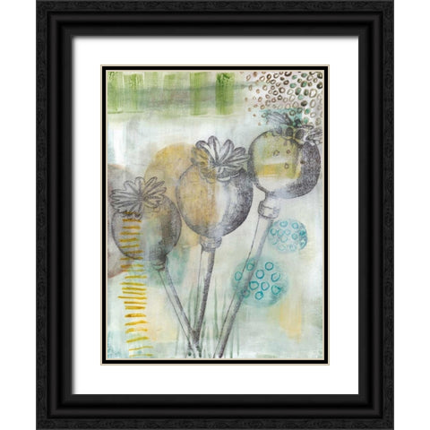 Seed Pod Composition II Black Ornate Wood Framed Art Print with Double Matting by McCavitt, Naomi