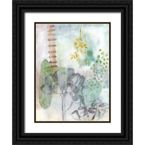 Seed Pod Composition III Black Ornate Wood Framed Art Print with Double Matting by McCavitt, Naomi