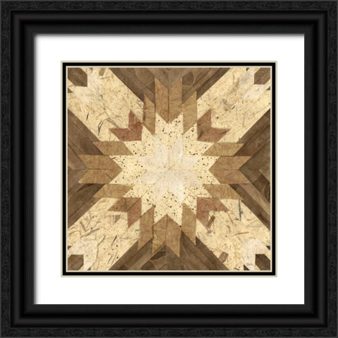 Lancaster Tile I Black Ornate Wood Framed Art Print with Double Matting by Stramel, Renee W.