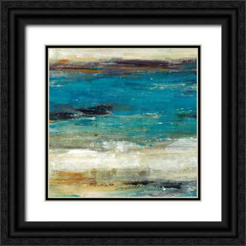 Sea Breeze Abstract I Black Ornate Wood Framed Art Print with Double Matting by OToole, Tim
