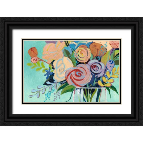 Vivid Convergence II Black Ornate Wood Framed Art Print with Double Matting by Popp, Grace
