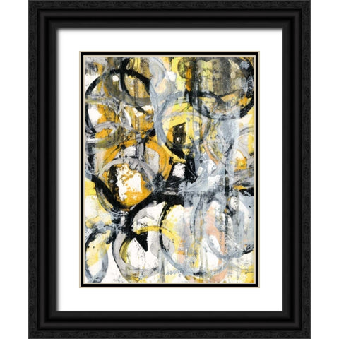 Taxi Cab II Black Ornate Wood Framed Art Print with Double Matting by Fuchs, Jodi