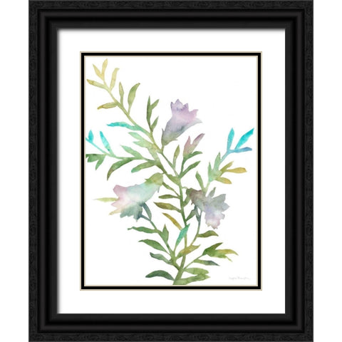 Blooms for Nico II Black Ornate Wood Framed Art Print with Double Matting by Meagher, Megan