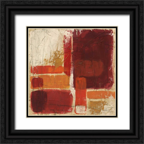 Overlap II Black Ornate Wood Framed Art Print with Double Matting by Vess, June Erica