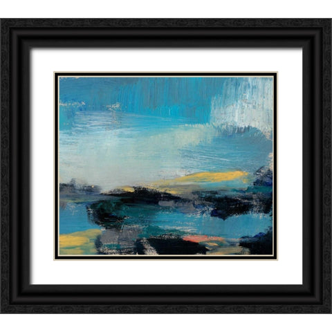 Bold Horizon I Black Ornate Wood Framed Art Print with Double Matting by Goldberger, Jennifer